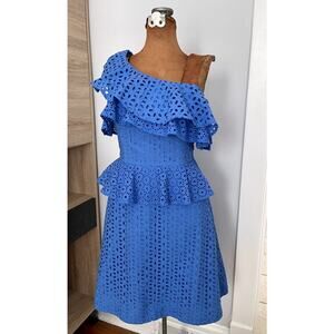 Lilly Pulitzer Sz 2 Josey One Shoulder Dress Wedding Guest Cocktail Preppy Party